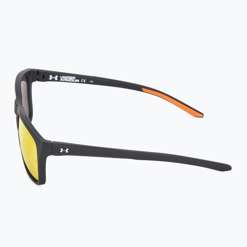 Pánske viacvrstvové slnečné okuliare Under Armour 0005/S S3 matná čierna zlatá/červená 4