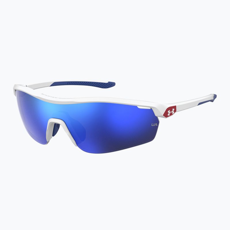 Detské slnečné okuliare Under Armour 7001/S S3 matné biele/modré viacvrstvové oleofóbne 2