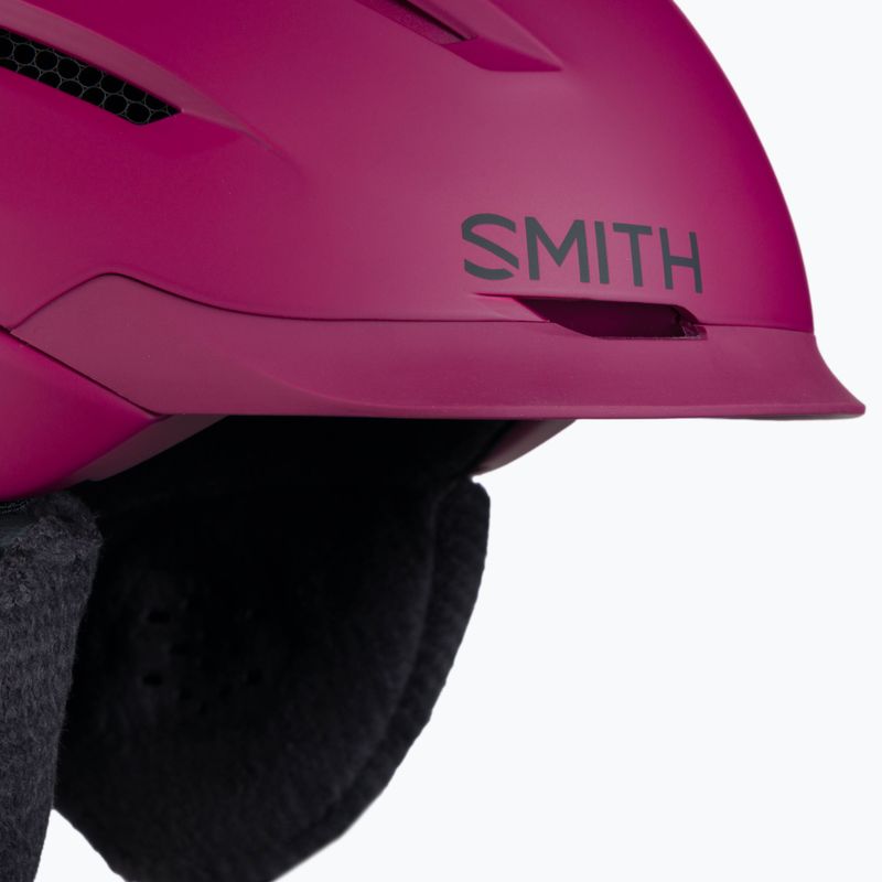 Dámska lyžiarska prilba Smith Liberty Mips bordová E0063009C5155 6