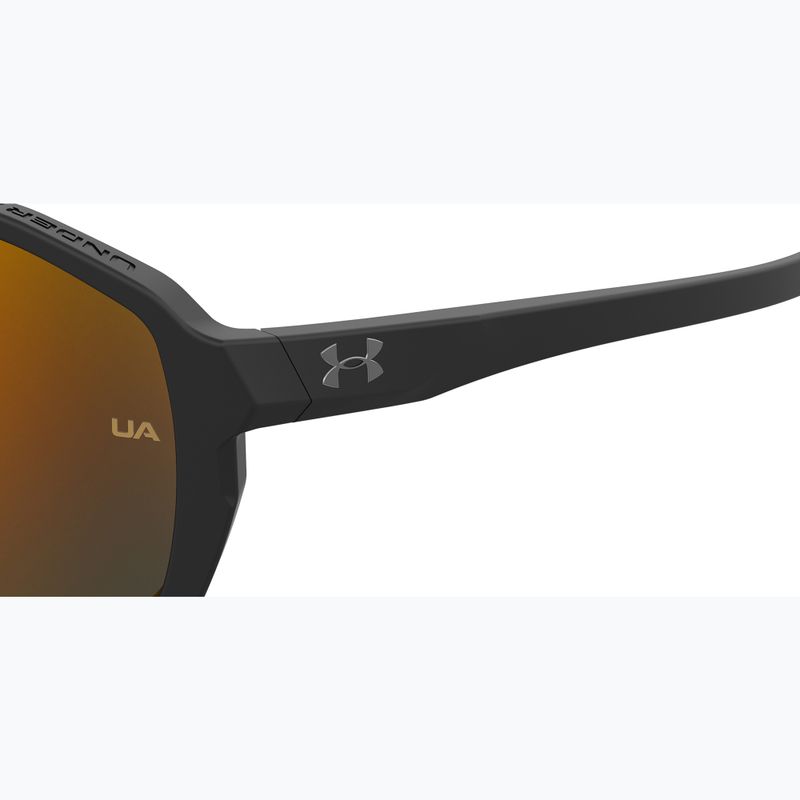 Pánske slnečné okuliare Under Armour Gameday/G S3 matné čierne/oranžové viacvrstvové oleofóbne 7