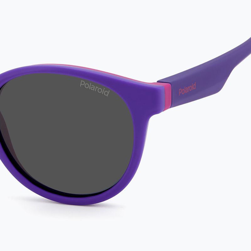 Detské polarizačné slnečné okuliare Polaroid PLD 8048/S lila violet/grey 5