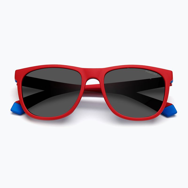 Detské slnečné okuliare Polaroid PLD 8049/S red blue/grey polarized 4