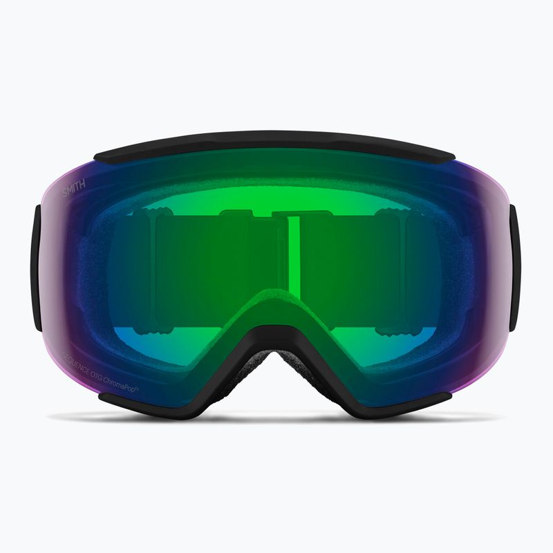Lyžiarske okuliare Smith Sequence OTG S2 black/chromapop everyday green mirror 2