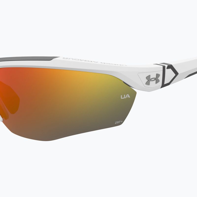 Pánske slnečné okuliare Under Armour Yard Pro matte white/orange multilayer oleophobic 7