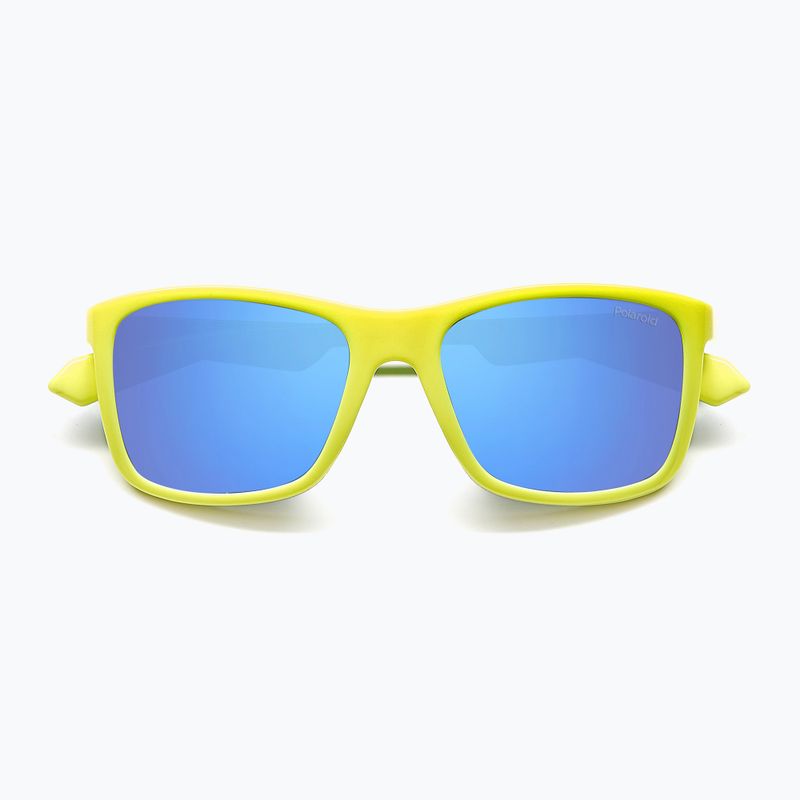 Detské slnečné okuliare Polaroid PLD 8053/S matte yellow azure/blue mirror polarized 4
