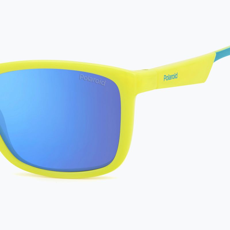 Detské slnečné okuliare Polaroid PLD 8053/S matte yellow azure/blue mirror polarized 5