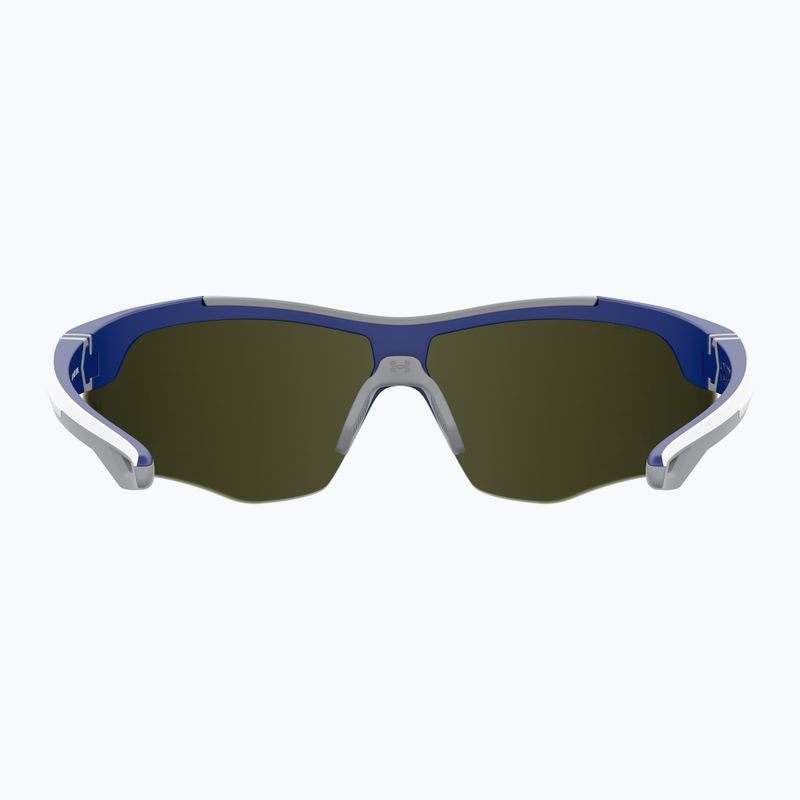 Slnečné okuliare Under Armour Yard Dual S3 matné biele modré/modré viacvrstvové oleofóbne okuliare 4