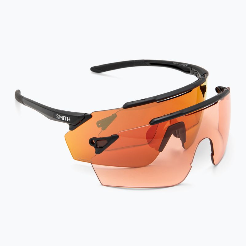 Slnečné okuliare Smith Ruckus matte black/chromapop red mirror