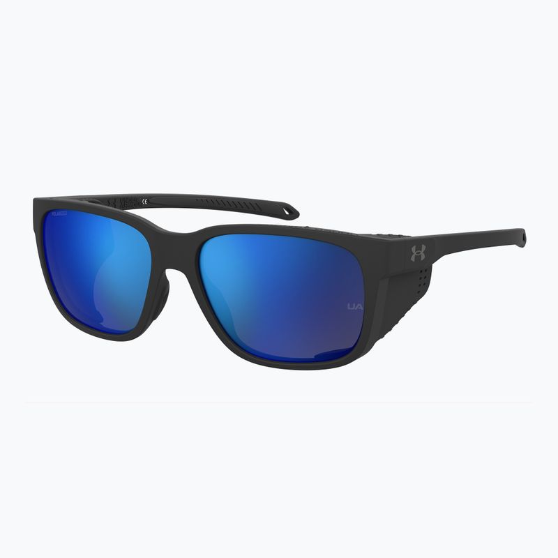 Pánske slnečné okuliare Under Armour Glacial matte black/grey blue mirror silver polarized o 2