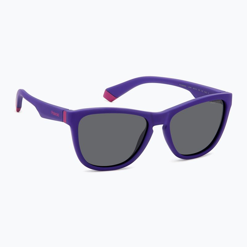 Detské slnečné okuliare Polaroid PLD 8056/S matte violet/grey polarized