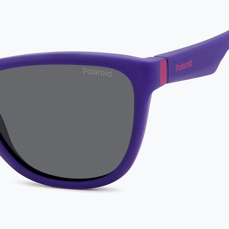 Detské slnečné okuliare Polaroid PLD 8056/S matte violet/grey polarized 5