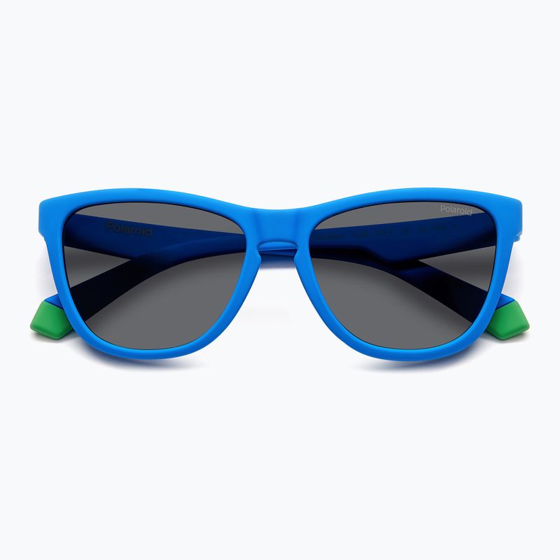 Detské slnečné okuliare Polaroid PLD 8056/S matte blue/grey polarized 4