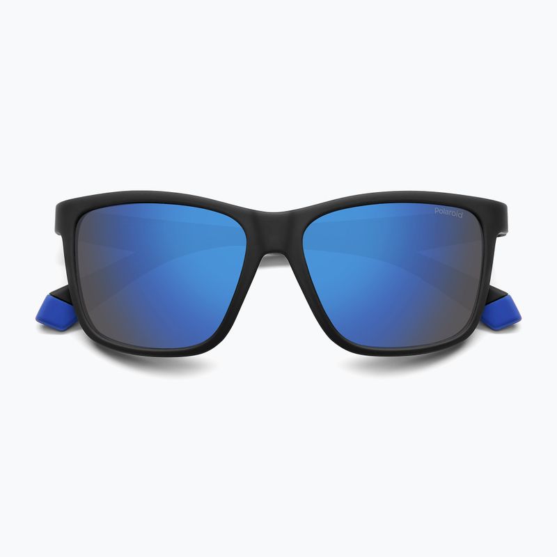 Detské slnečné okuliare Polaroid PLD 8057/S matte black/blue mirror polarized 4