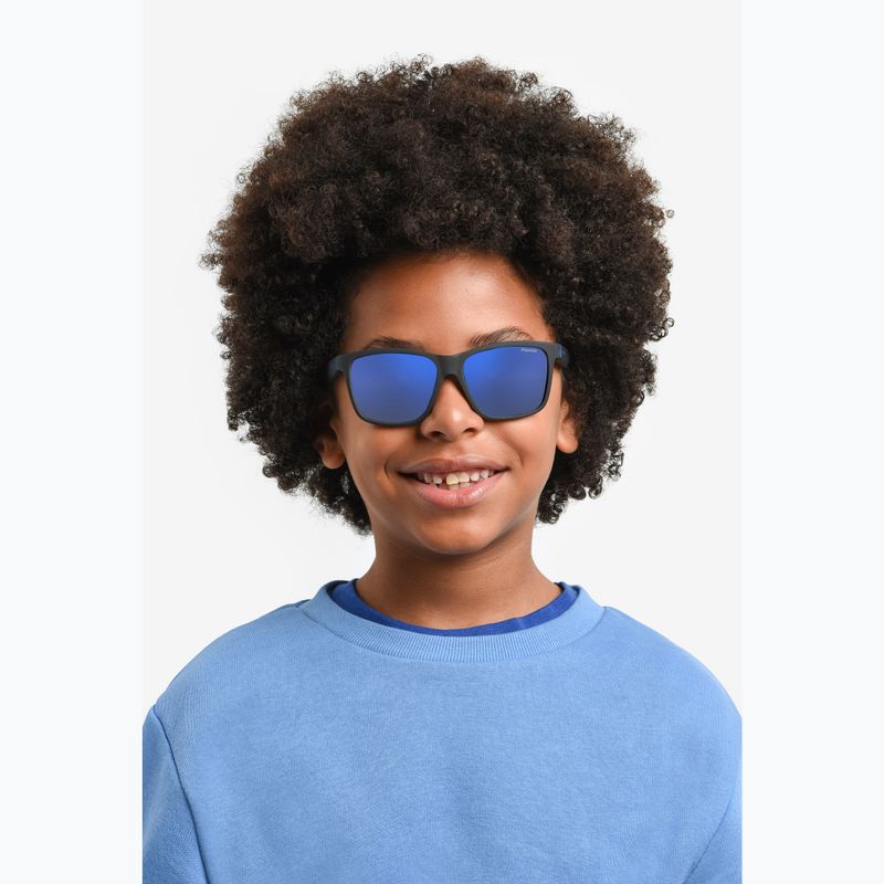 Detské slnečné okuliare Polaroid PLD 8057/S matte black/blue mirror polarized 6