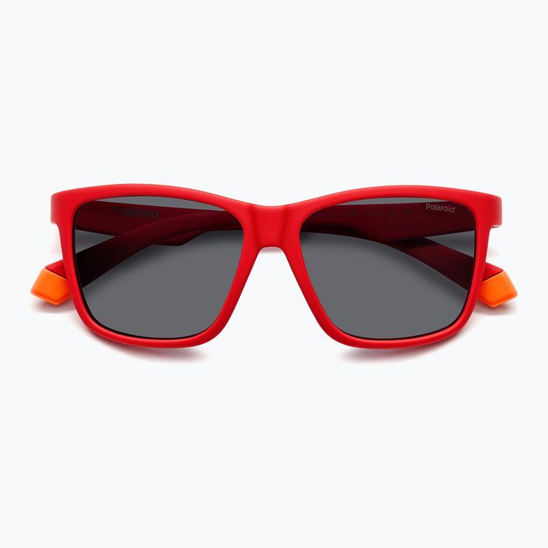 Detské slnečné okuliare Polaroid PLD 8057/S matte red/grey polarized 4