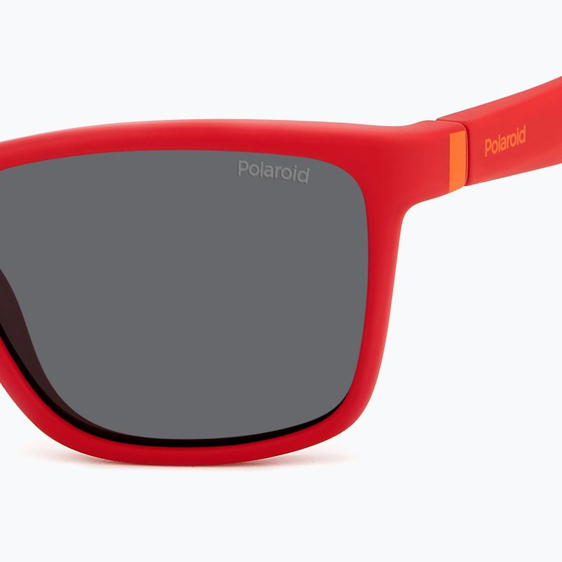 Detské slnečné okuliare Polaroid PLD 8057/S matte red/grey polarized 5