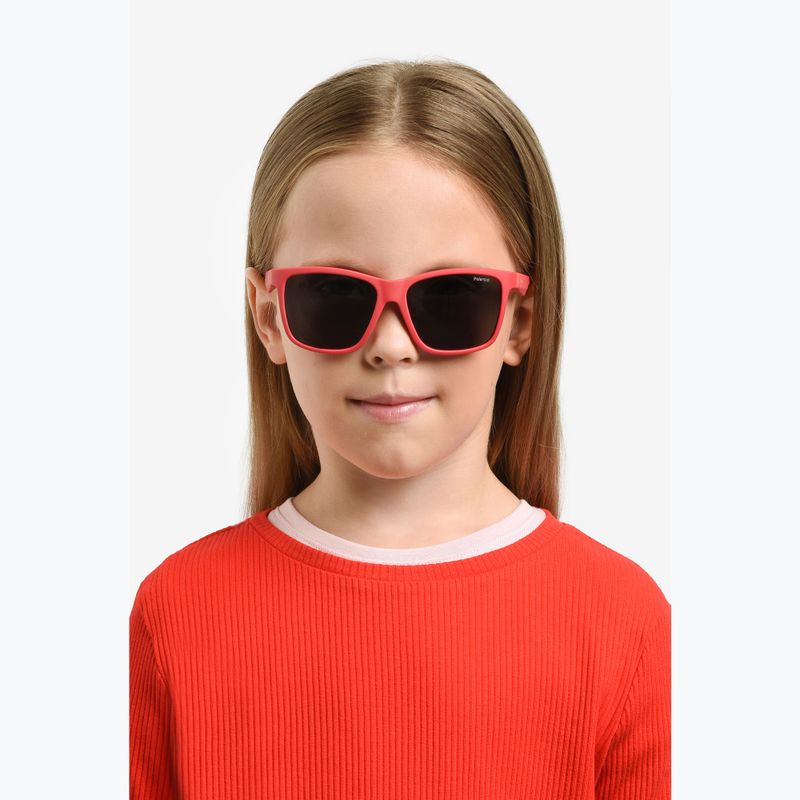 Detské slnečné okuliare Polaroid PLD 8057/S matte red/grey polarized 6