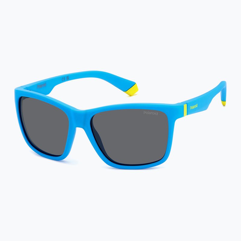 Detské slnečné okuliare Polaroid PLD 8057/S matte blue/grey polarized 2