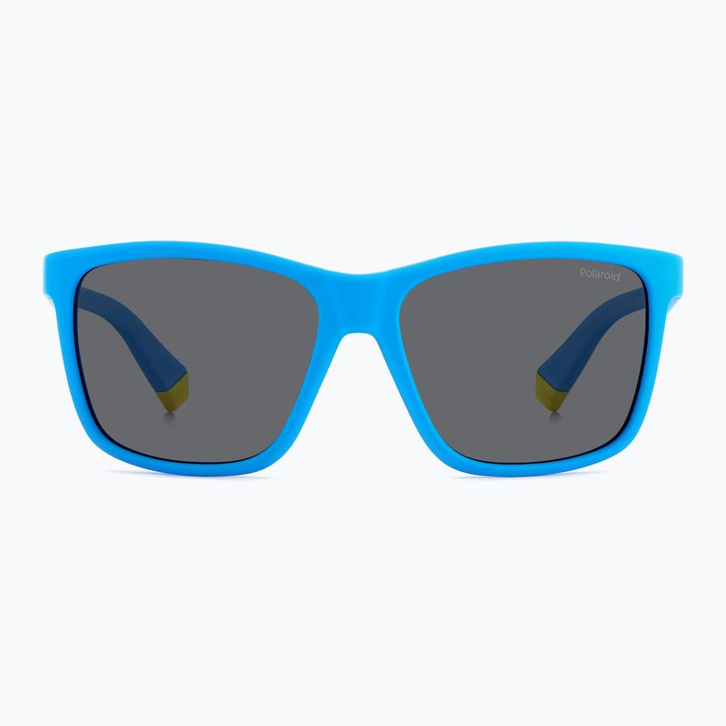 Detské slnečné okuliare Polaroid PLD 8057/S matte blue/grey polarized 3