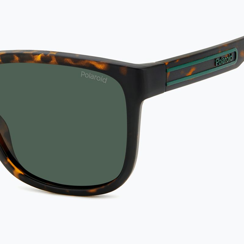 Pánske slnečné okuliare Polaroid PLD 2155/S matte brown havana/green polarized 5