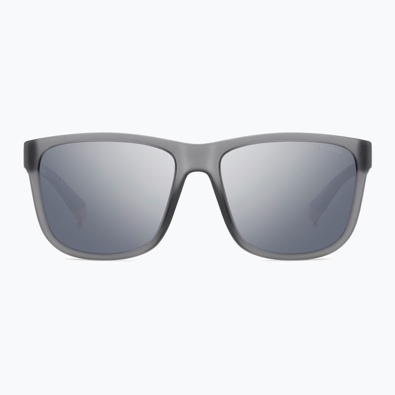 Pánske slnečné okuliare Polaroid PLD 2155/S matte grey/grey silver mirror polarized 3