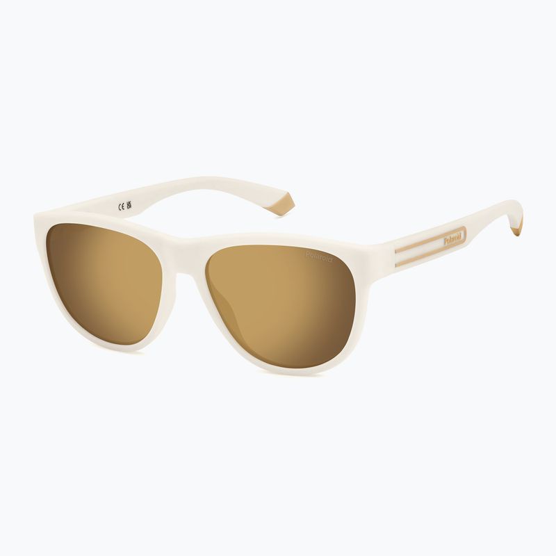 Slnečné okuliare Polaroid PLD 2156/S matte white/grey gold multilayer polarized 2