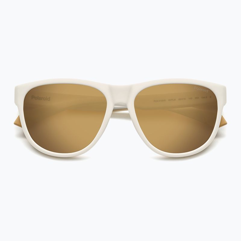 Slnečné okuliare Polaroid PLD 2156/S matte white/grey gold multilayer polarized 4