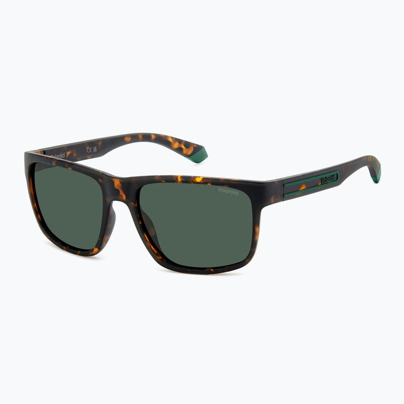 Pánske slnečné okuliare Polaroid PLD 2157/S matte brown havana/green polarized 2