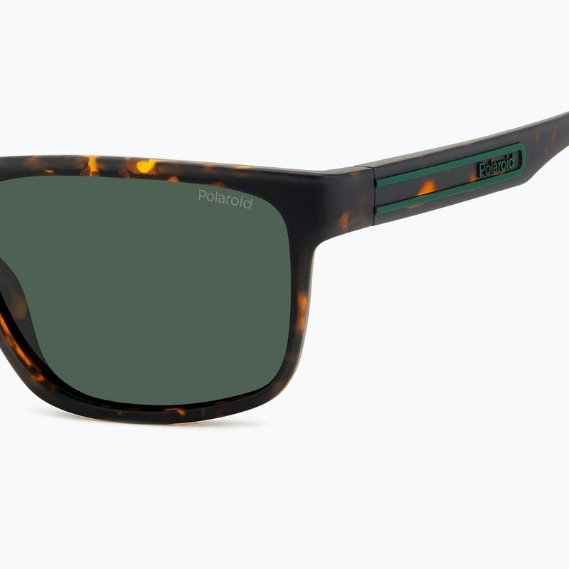 Pánske slnečné okuliare Polaroid PLD 2157/S matte brown havana/green polarized 5