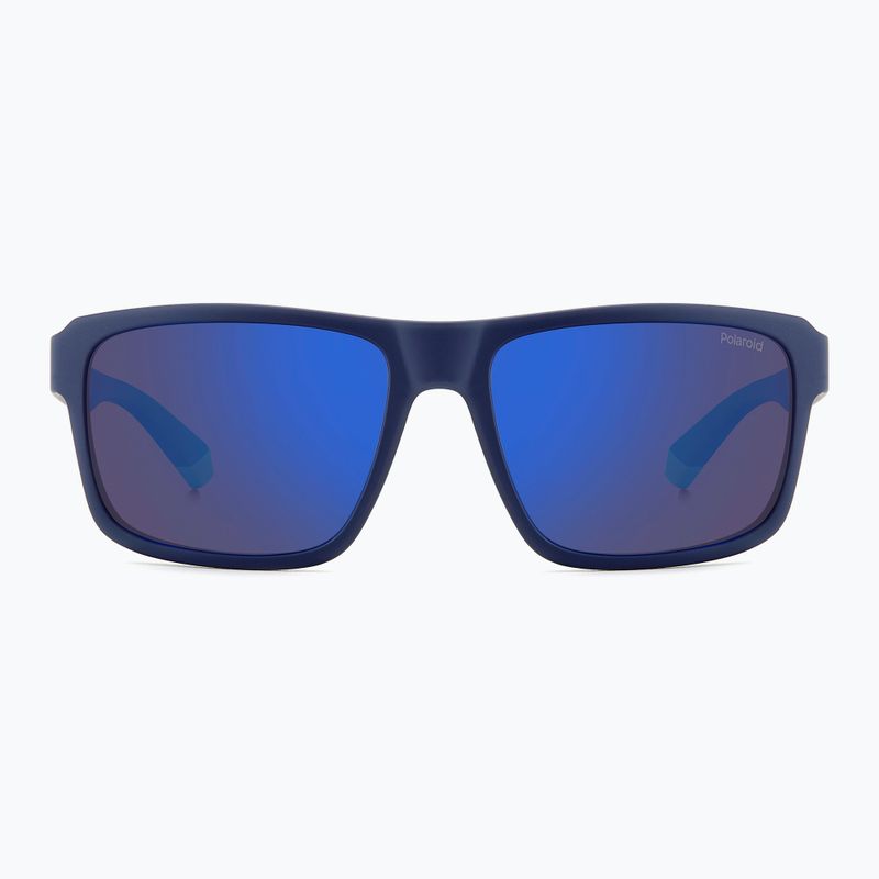 Pánske slnečné okuliare Polaroid PLD 2158/S matte blue/blue mirror polarized 3