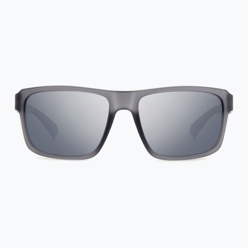Pánske slnečné okuliare Polaroid PLD 2158/S matte grey/grey silver mirror polarized 3