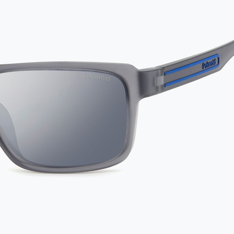 Pánske slnečné okuliare Polaroid PLD 2158/S matte grey/grey silver mirror polarized 5