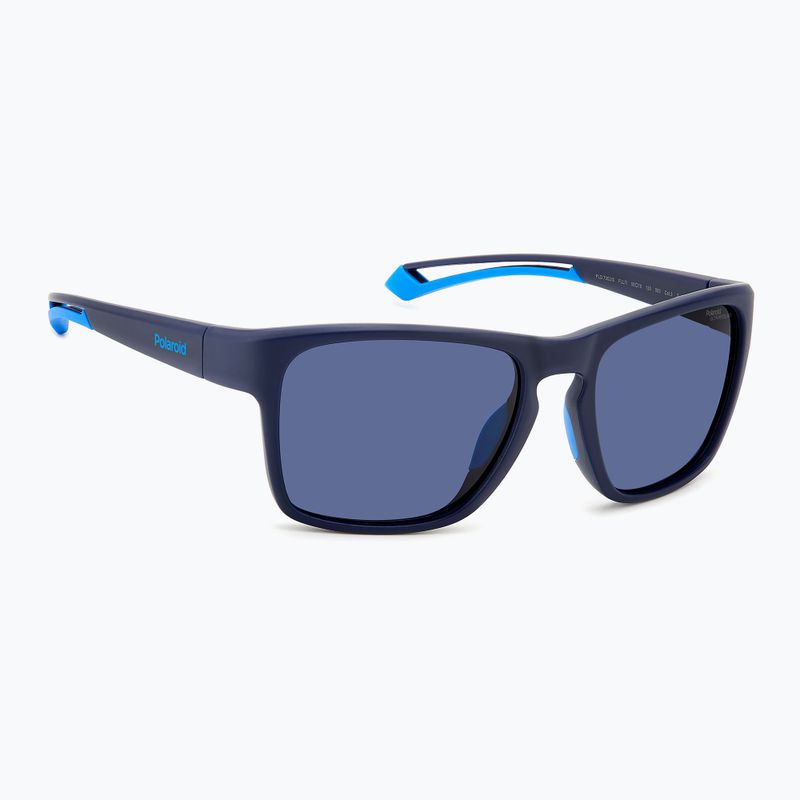 Pánske slnečné okuliare Polaroid PLD 7052/S matte blue/blue polarized high contrast