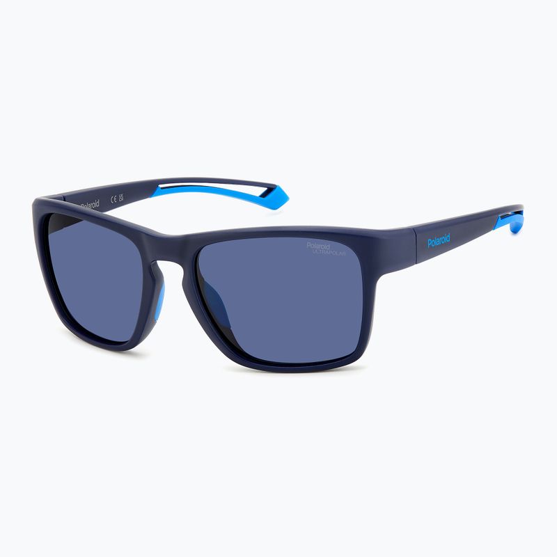 Pánske slnečné okuliare Polaroid PLD 7052/S matte blue/blue polarized high contrast 2