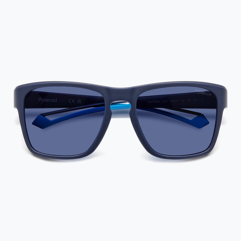 Pánske slnečné okuliare Polaroid PLD 7052/S matte blue/blue polarized high contrast 4