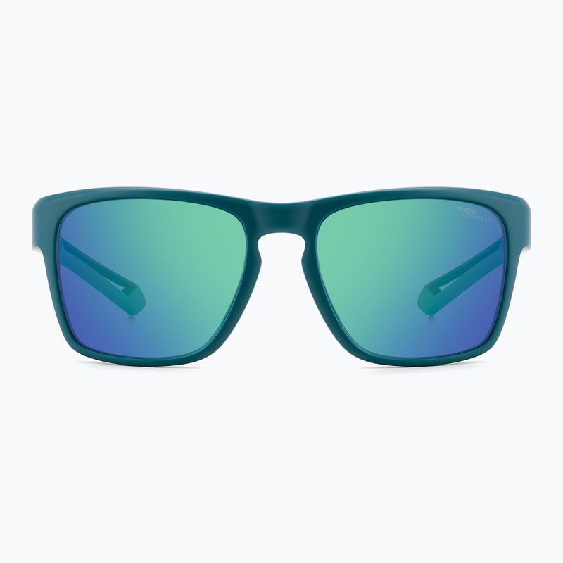 Pánske slnečné okuliare Polaroid PLD 7052/S matte teal/green mirror polarized high contrast 3