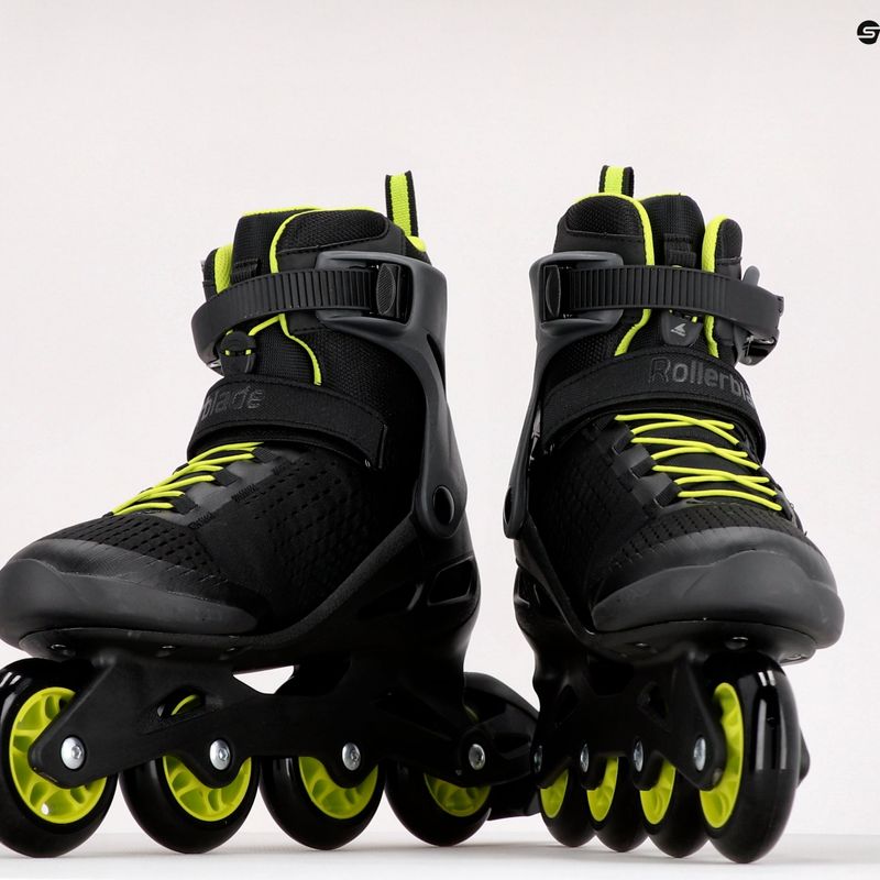 Pánske kolieskové korčule Rollerblade Zetrablade Elite black/lime 7