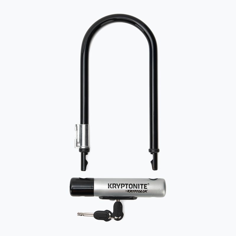 Zámok na bicykel Kryptonite Kryptolok Standard U-Lock + kábel Kryptoflex čierna/sivá 2