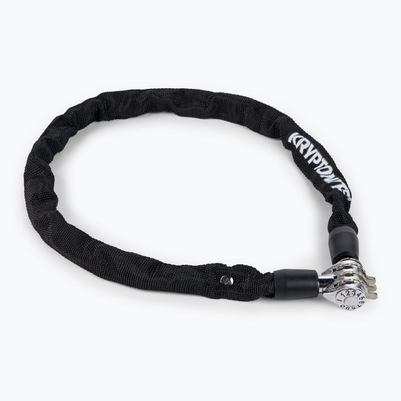 Zámok na reťaz bicykla Kryptonite čierny Keeper 465 Combo Chain