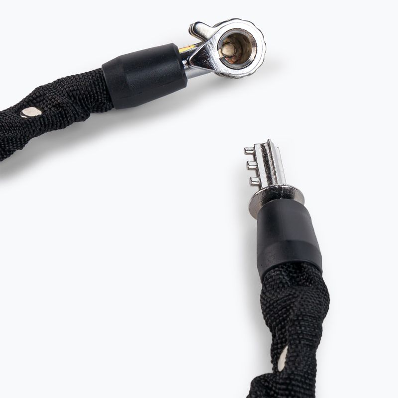 Zámok na reťaz bicykla Kryptonite čierny Keeper 465 Combo Chain 3