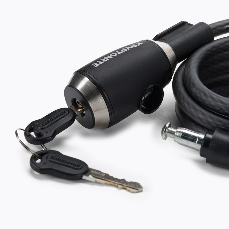 Zámok na bicykel Kryptonite KryptoFlex 1018 black Key Cable 3