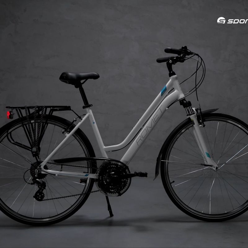 Dámsky trekingový bicykel Romet Gazela 1 white 2228457 10