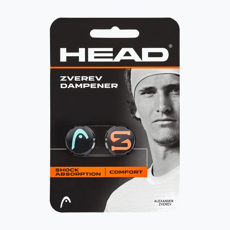 Tlmiče vibrácií HEAD Zverev Dampener 2 pcs. teal/hot lava
