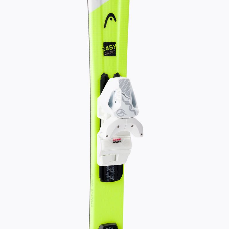 Detské zjazdové lyže HEAD Supershape Team Easy Jrs + Jrs 4.5 white/yellow 314201/100863 7