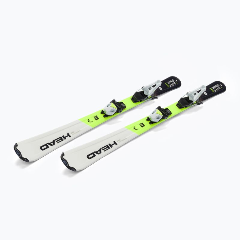 Detské zjazdové lyže HEAD Supershape Team Easy Jrs + Jrs 7.5 white/black/yellow 314201/100862 4
