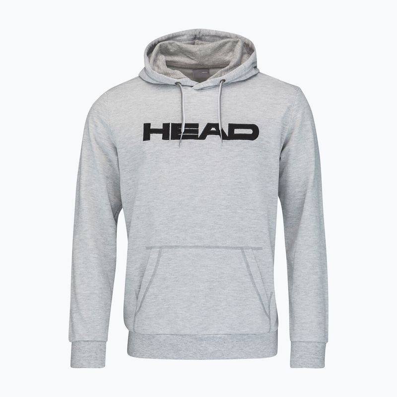 Pánska tenisová mikina HEAD Club Byron Hoodie šedá 811449GM