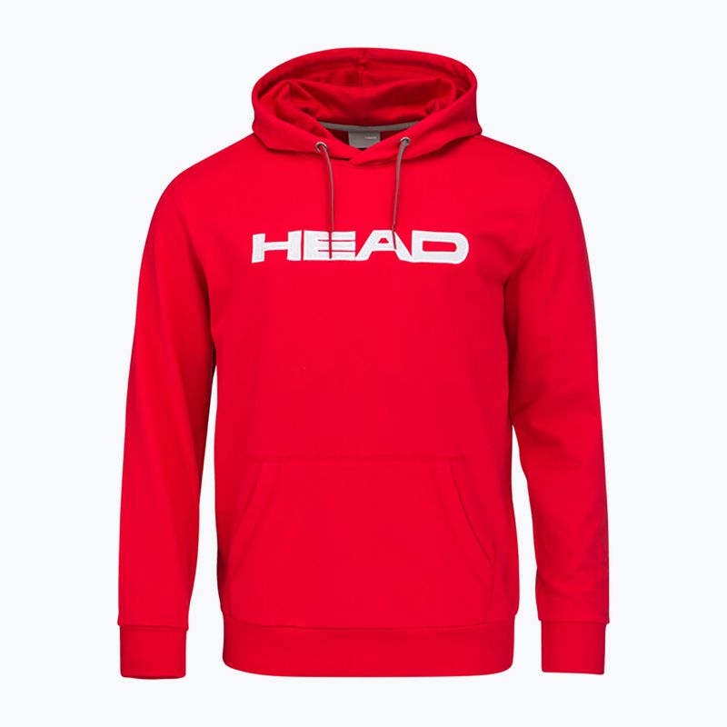 Pánska tenisová mikina HEAD Club Byron Hoodie červená