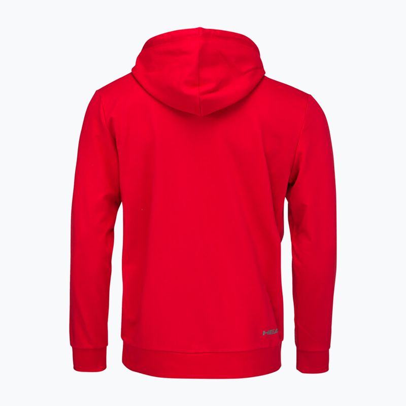 Pánska tenisová mikina HEAD Club Byron Hoodie červená 2