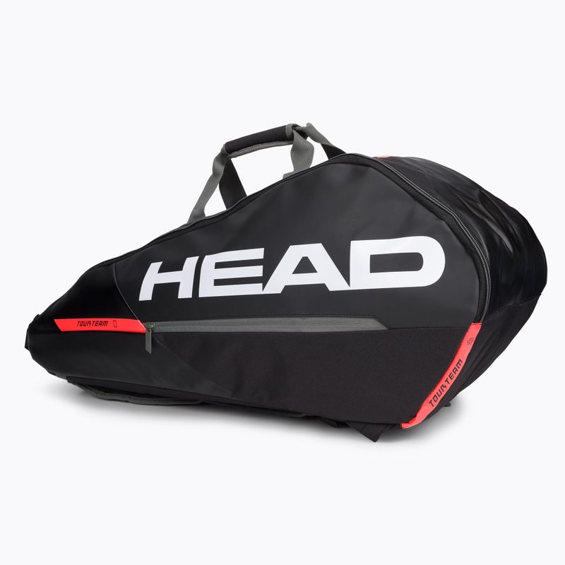 Tenisová taška HEAD Tour Team 6R 53,5 l čierno-oranžová 283482