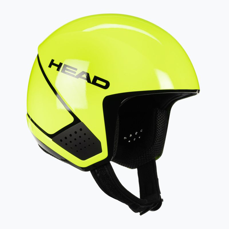 Detská lyžiarska prilba HEAD Downforce Jr žltá 320310